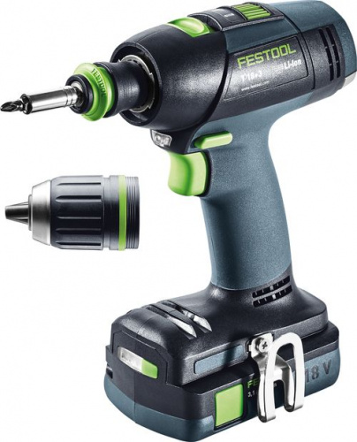 Festool Аккумуляторная дрель-шуруповёрт T 18+3 Li 3,1-Compact 574908